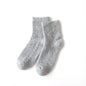 Mid-High Tube Pure Color Cashmere Socks Unisex Maternity Socks Winter Cold Thick Socks Warm