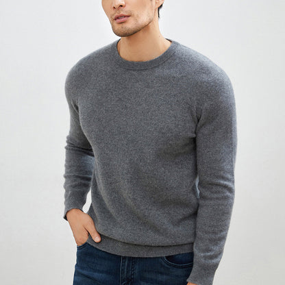 Men's Long Sleeve Pullover Business Casual Sweater Autumn And Winter Wild Thickened