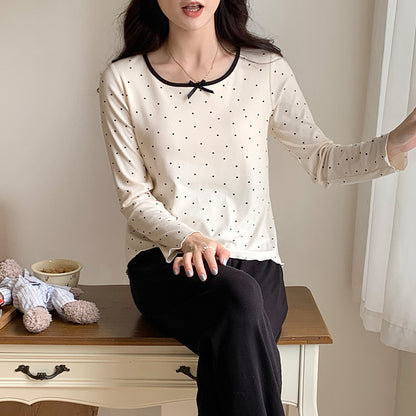Pajamas For Women Long Sleeve With Chest Pad