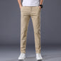 Men's Solid Color Casual Pants Korean Style Straight Trousers