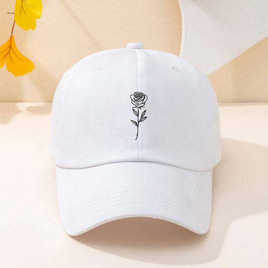 Men's And Women's Casual Simple Rose Washed Baseball Cap