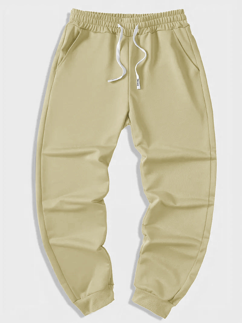 Women's Pure Color Tied Sports Trousers