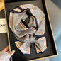 Warm Small Silk Scarf Thin Narrow Ribbon