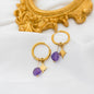 European And American New Amazonite Earrings Jewelry