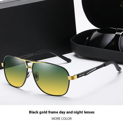 Fashion Personality Color-changing Polarized Sunglasses Men