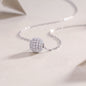 Meet At This Moment - A Fashionable And Luxurious Diamond Jewelry Pendant Set With Moissanite S925 Sterling Silver And Platinum Plating