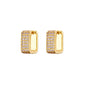 Exquisite Geometric Inlaid Zircon Earrings
