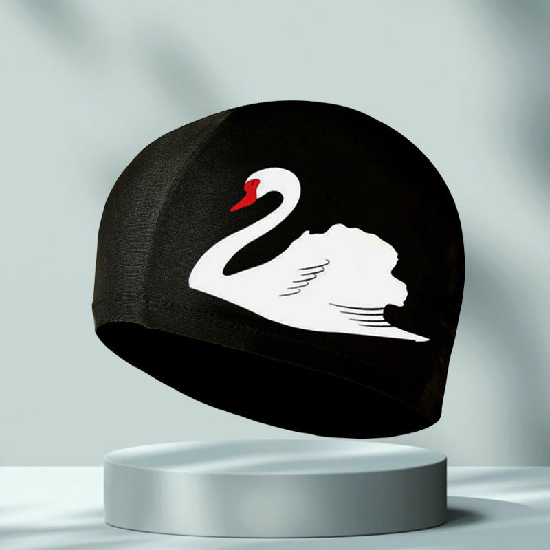 Simple Printing High Elastic Comfortable Swimming Cap