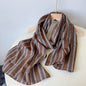 Pure Linen Hemp Gray Men's And Women's All-match Oversized Scarf