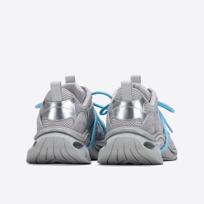 Spring Chunky Silver Sneakers For Women