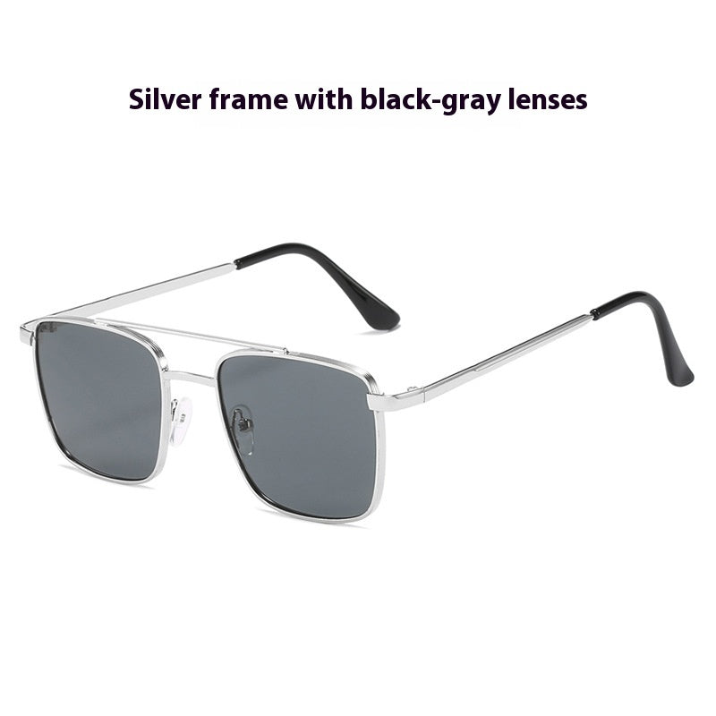 Men's Square Metal UV-proof Sunglasses