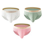 Men's Thin Breathable Sexy Briefs U Convex Big Bag Comfortable Solid Color Simple