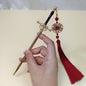 Sword Hairpin Tassel Hairpin Updo Ancient Style Han Chinese Clothing Accessories Ornament Modeling Headdress Hairpin Pull Hairpin Simple Antique