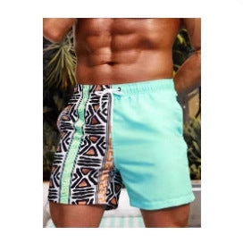 Men's Casual Quick-drying Printing Beach Shorts