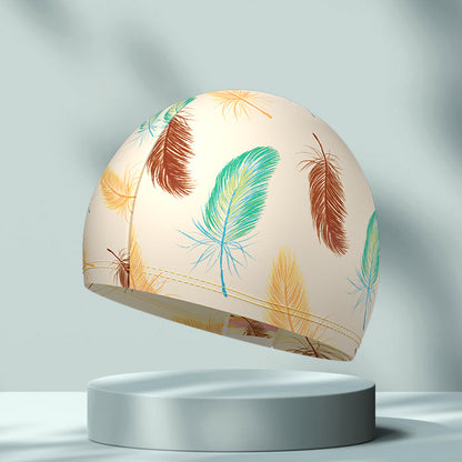 Simple Printing High Elastic Comfortable Swimming Cap