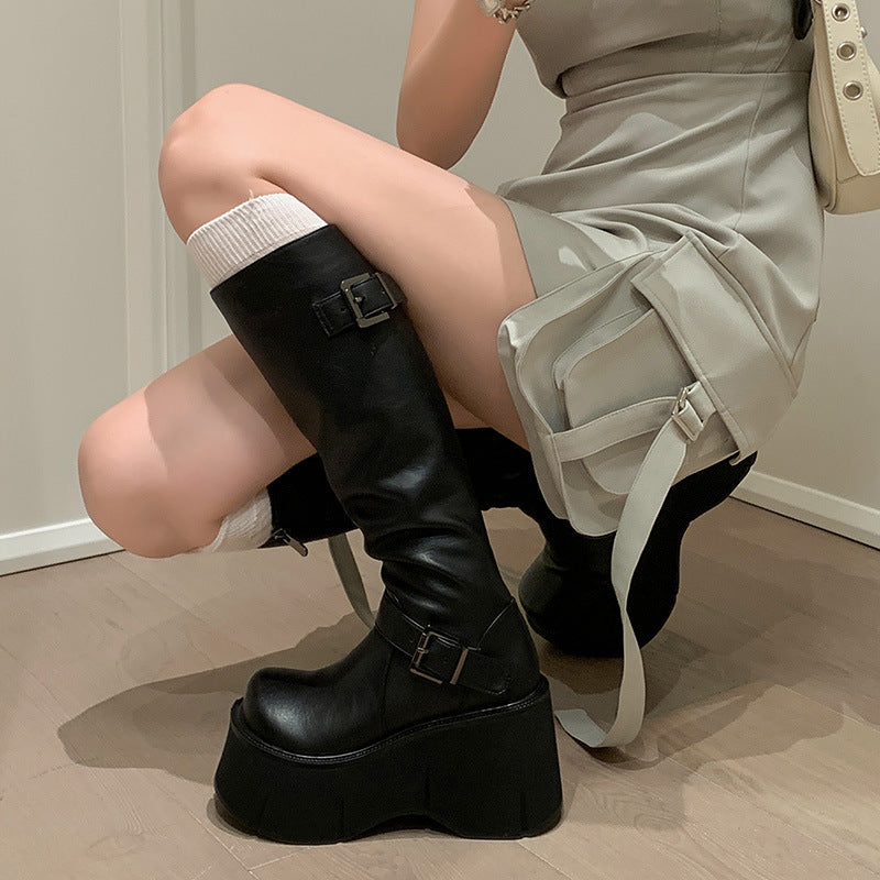 New Design Sense Niche Boots Tall Knight