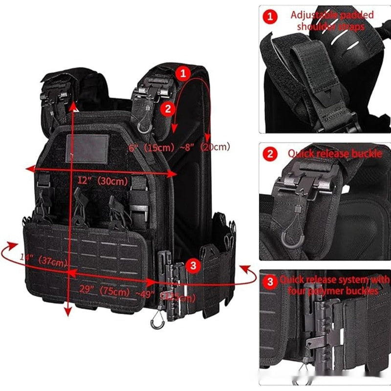 Men's Weighted Adjustable Tactical Vest