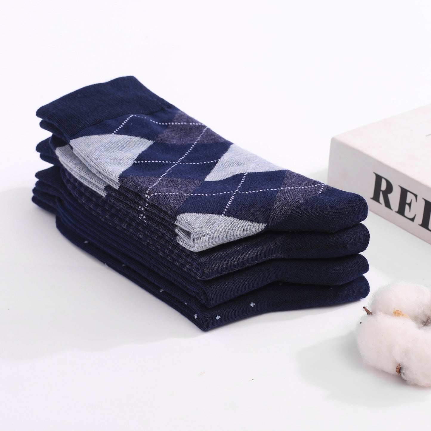 Plus Size Men's Socks Long Deodorant Cotton