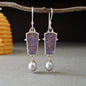 Retro Geometric Enamel Personalized Earrings