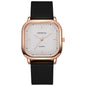 Women's Silicone Strap Fashionable Rose Gold Watch