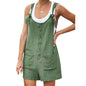 Adjustable Shoulder Strap One-piece Shorts