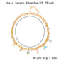Women's Fashion Starfish Pearl Shell Fishtail Multi-pendant Necklace Bracelet