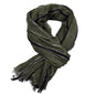 Men's Retro Gentleman Gold Thread Striped Scarf
