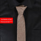 Solid Color Korean Style Narrow Cotton Men's 6cm Formal Wear Business Casual Wedding Tie