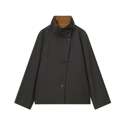 Casual Women's Short Double-sided Trench Coat