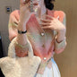 Niche Knitted Cardigan Outerwear Top