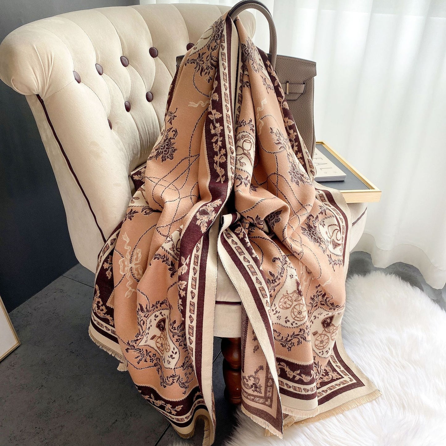 Fashion Women's Faux Cashmere Warm Scarf