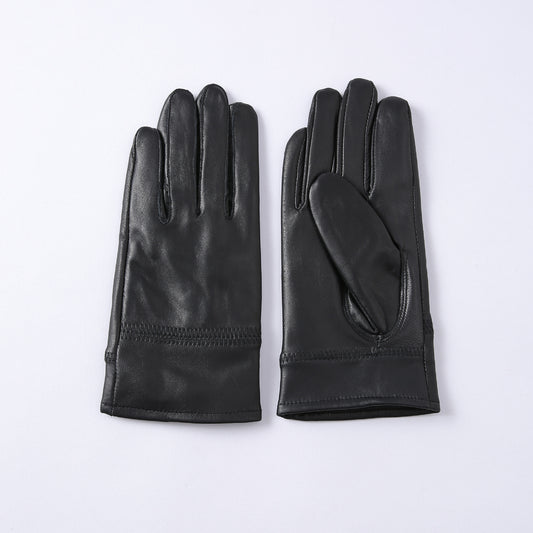 Genuine Leather Gloves Men's Winter Warm Outdoor
