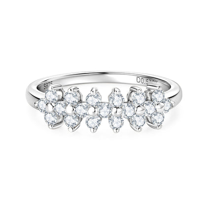 Moissanite S925 Sterling Silver Ring Niche Advanced Sense