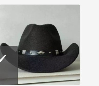 Curved Edge Western Cowboy Hat Men And Women