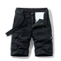 Men's Cotton Shorts Retro Multi-pocket Straight Casual Shorts