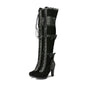 Women's High Heel Lace Strap Boots