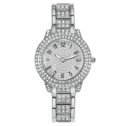 Women's Starry Rhinestone Watch Digital Roman Diamond