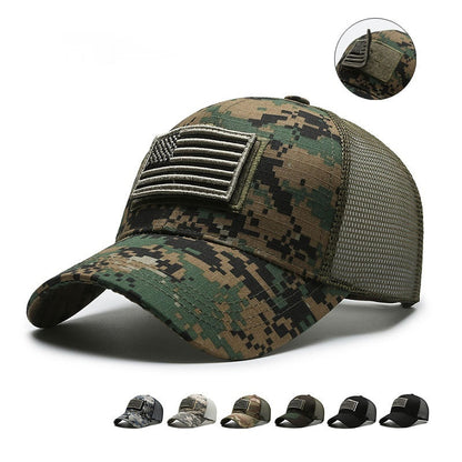 Tear Mark Velcro Outdoor Sun Protection Tactical Camouflage Baseball Hat