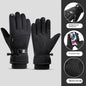 Fleece-lined Thick Waterproof And Cold-resistant Gloves