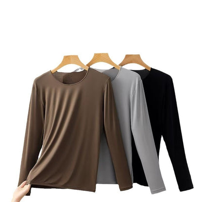 Men's High Elasticity Warm Ultra-thin Autumn Clothing And Pants Set