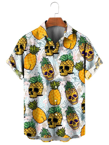 Pineapple Fruit Hawaiian Shirt Lemon 3d Printed Shirt