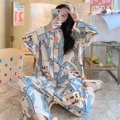 New Long-sleeved One-piece Pajamas For Women