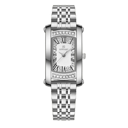 Affordable Luxury Fashion Waterproof Women's Square Quartz Wrist Watch