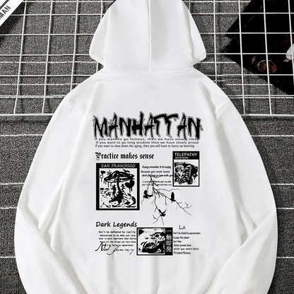 Men's Casual Drawstring Pocket Hoodie