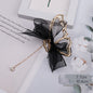 Mesh Bow Hairpin Female Disc Hair Grabbing Clip