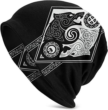 Sleeve Cap Double-layer Elastic Viking Totem Wolf Hipster Street Dance