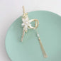 Antique Tassel Large Pearl Clip Metal Hairpin