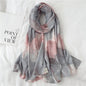 Ginkgo Leaf Scarf Women's Simple Line Versatile Decorative Shawl