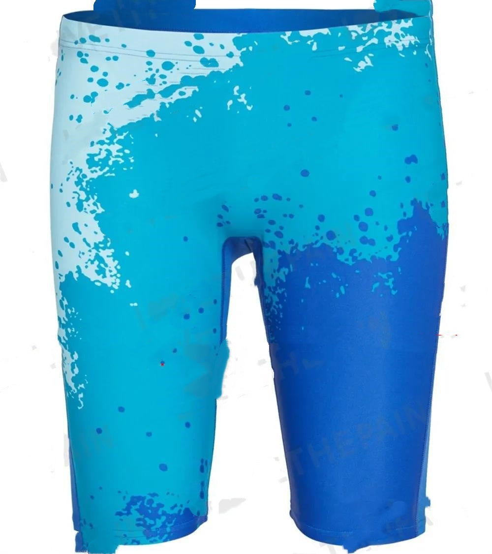 Men's Swimming Trunks Professional Waterproof Quick-drying Long Sports