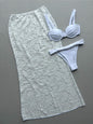 Three Piece Bikini Lace Split Women's Set
